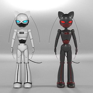 3D model Cat Noir Animated Rigged from Miraculous Ladybug VR / AR /  low-poly