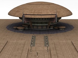 3D star wars galactic senate model
