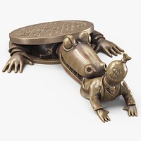 Alligator Biting Money Bag Head