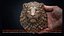 Lion Head Sculpture Proud Animal 3D