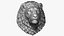 Lion Head Sculpture Proud Animal 3D
