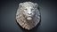 Lion Head Sculpture Proud Animal 3D