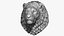 Lion Head Sculpture Proud Animal 3D