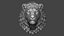 Lion Head Sculpture Proud Animal 3D