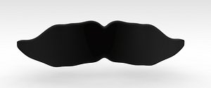 3dsmax moustache hipster