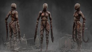 Horror Vengeful Woman 3D model