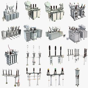 Collection of Electrial Equipment 3D