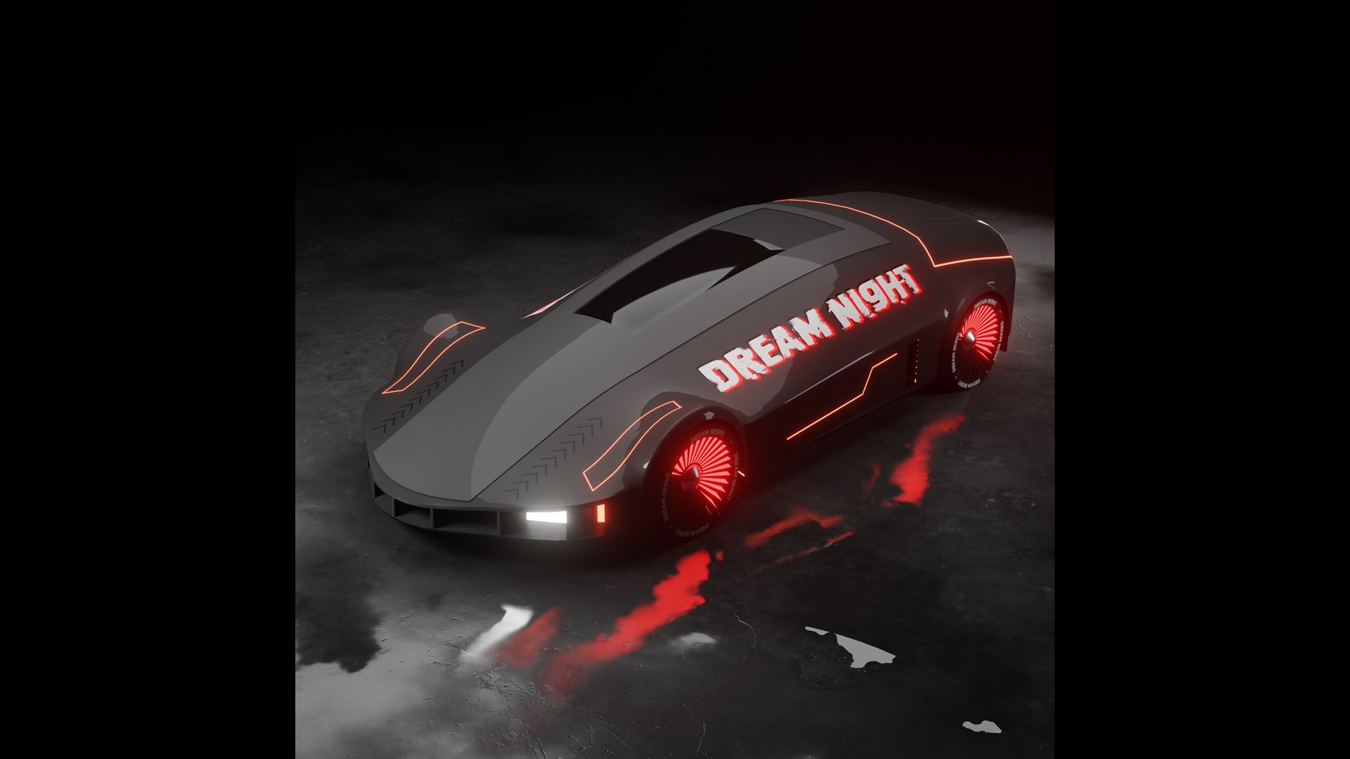 3D Futuristic Car Dream Night - TurboSquid 2102234