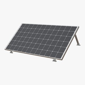Full Cell Solar Panel Tilted 3D model
