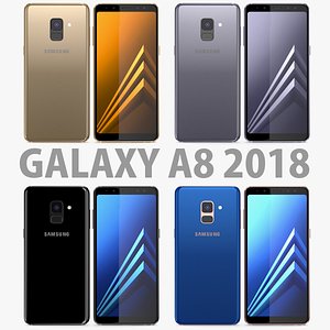 colors samsung galaxy a8 3D