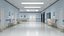 Hospital Hallway Corridor Corner 3D model