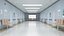 Hospital Hallway Corridor Corner 3D model
