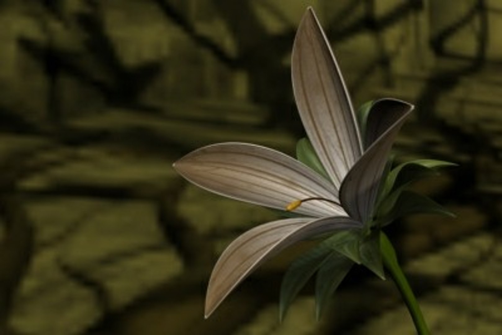 Realistic Flower Animation Open 3ds