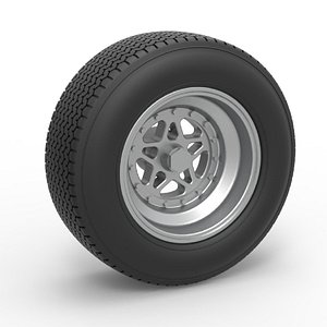 Front wheel from Sprint car Scale 1 to 25