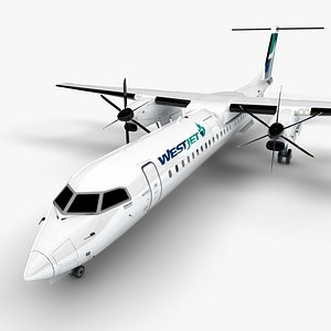 WestJet Bombardier DHC-8 Q400 Dash 8 L1531 3D model