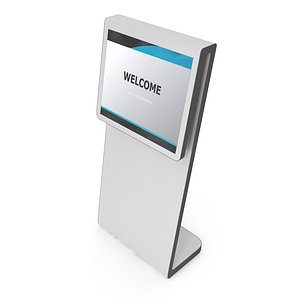 Sleek 3D Kiosk Model 3D model
