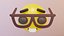 nerd emoji meme low poly
