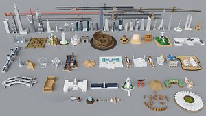 90 World Famous Landmarks Monument  Mega Pack Collection