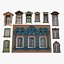 Coleção clássica de janelas modulares PBR dos desenhos animados 1