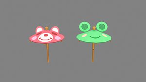 Cartoon umbrellas - bartender decoration
