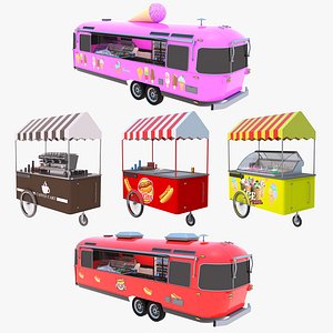 Trucks And Carts Collection 3D model