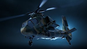 3D Kawasaki OH 1 Ninja Rigged