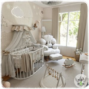 Baby Room 5 Blender Scene 3D model