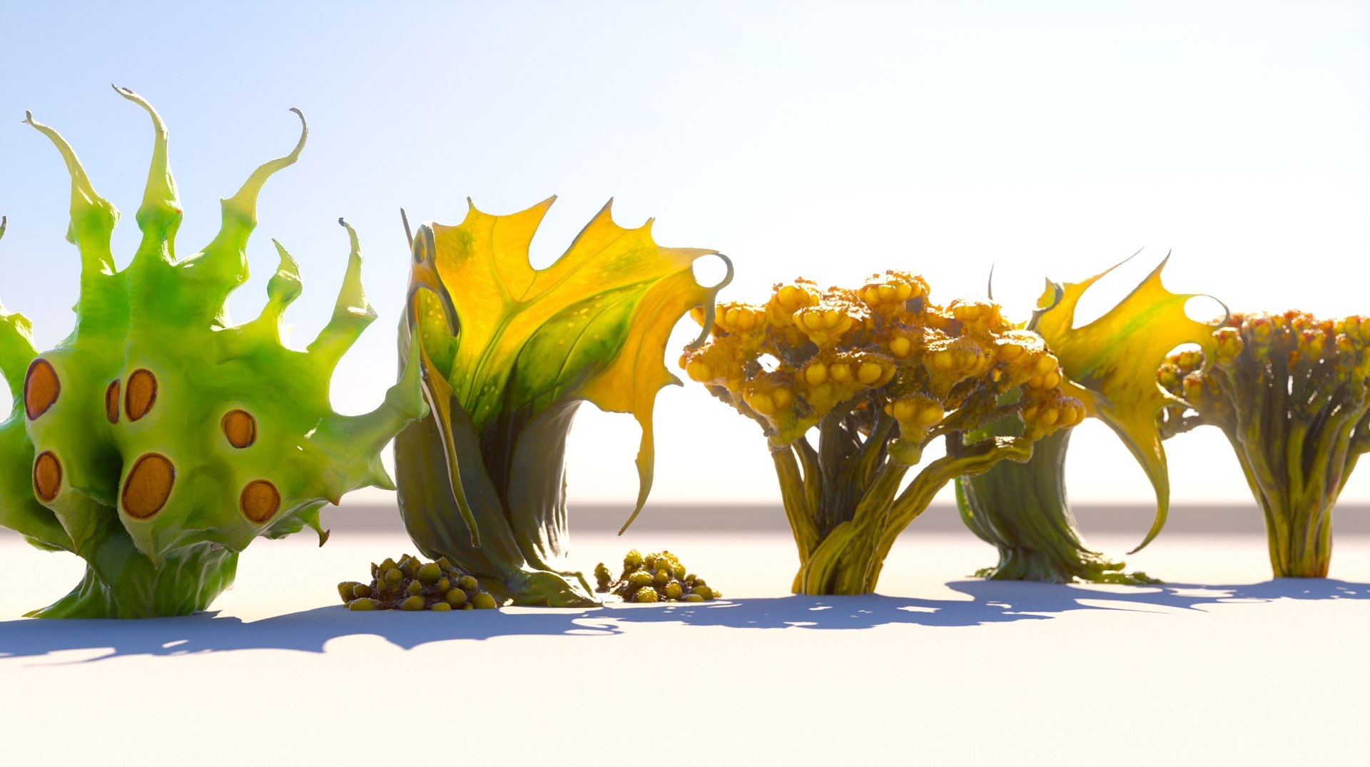 Alien Plants Pack 3D Model - TurboSquid 2406969