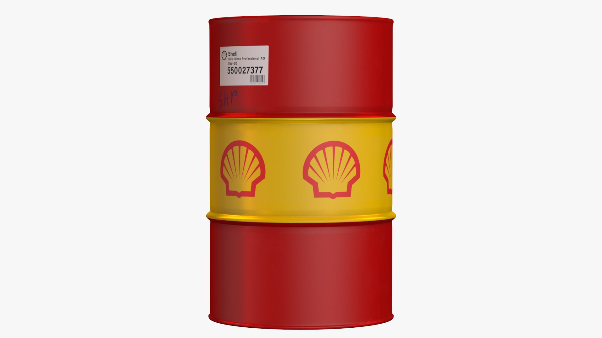 3D shell steel oil barrel model - TurboSquid 1546535