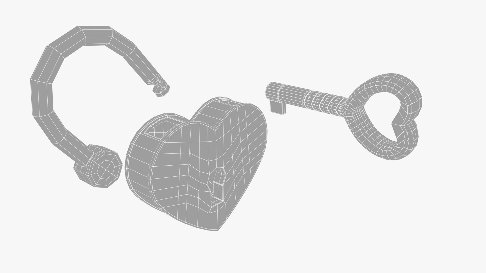 Heart shaped metal padlock with key 3D model https://p.turbosquid.com/ts-thumb/nA/udhHZQ/9n/wireframe1/jpg/1644587845/1920x1080/fit_q87/809e95acbf8b5f4d40969e28977596a3d551f024/wireframe1.jpg