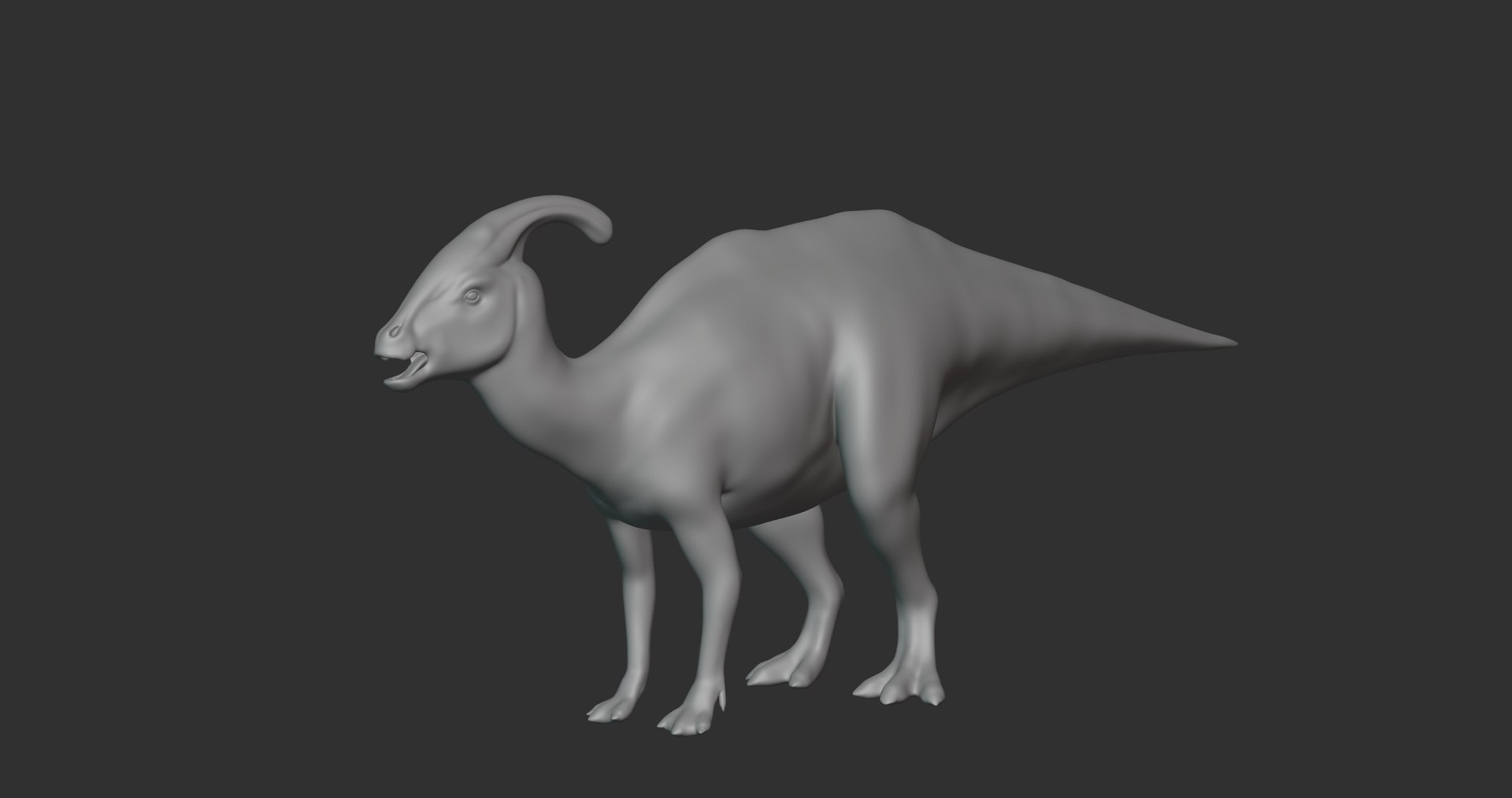 modelo 3d IndoParasaurolohus Basemesh Low Poly - TurboSquid 1994651