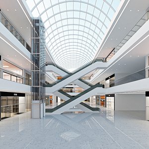 3D model Mall interior 04