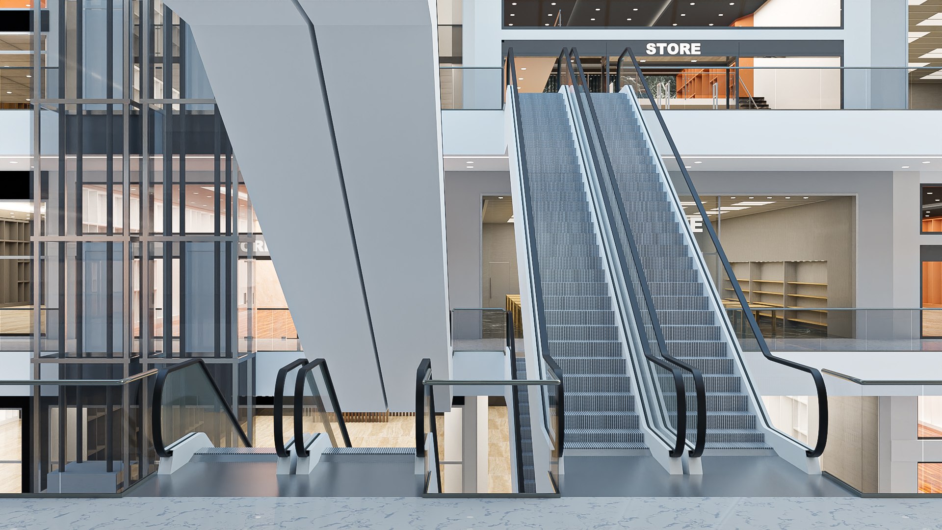 3D model Mall interior 04 - TurboSquid 2134451