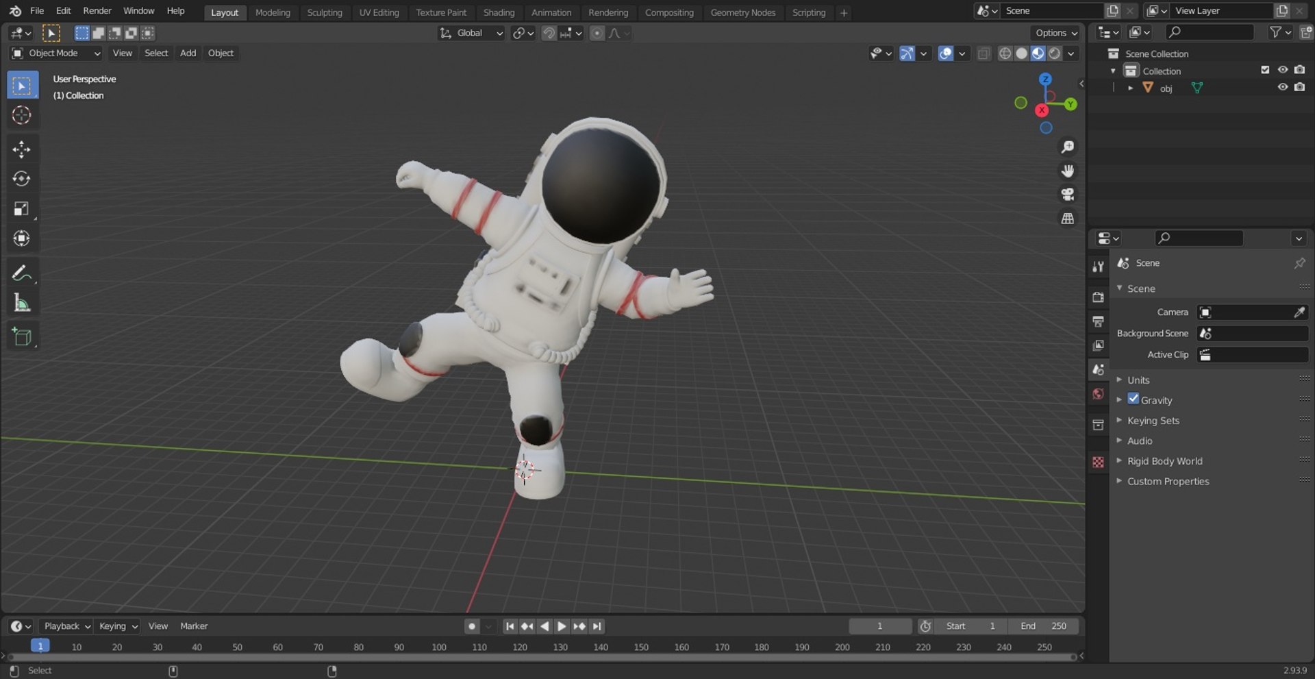 Spaceman Toy Character White Dancing Pose model - TurboSquid 1907981
