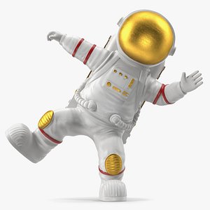 Spaceman Toy Character White Dancing Pose