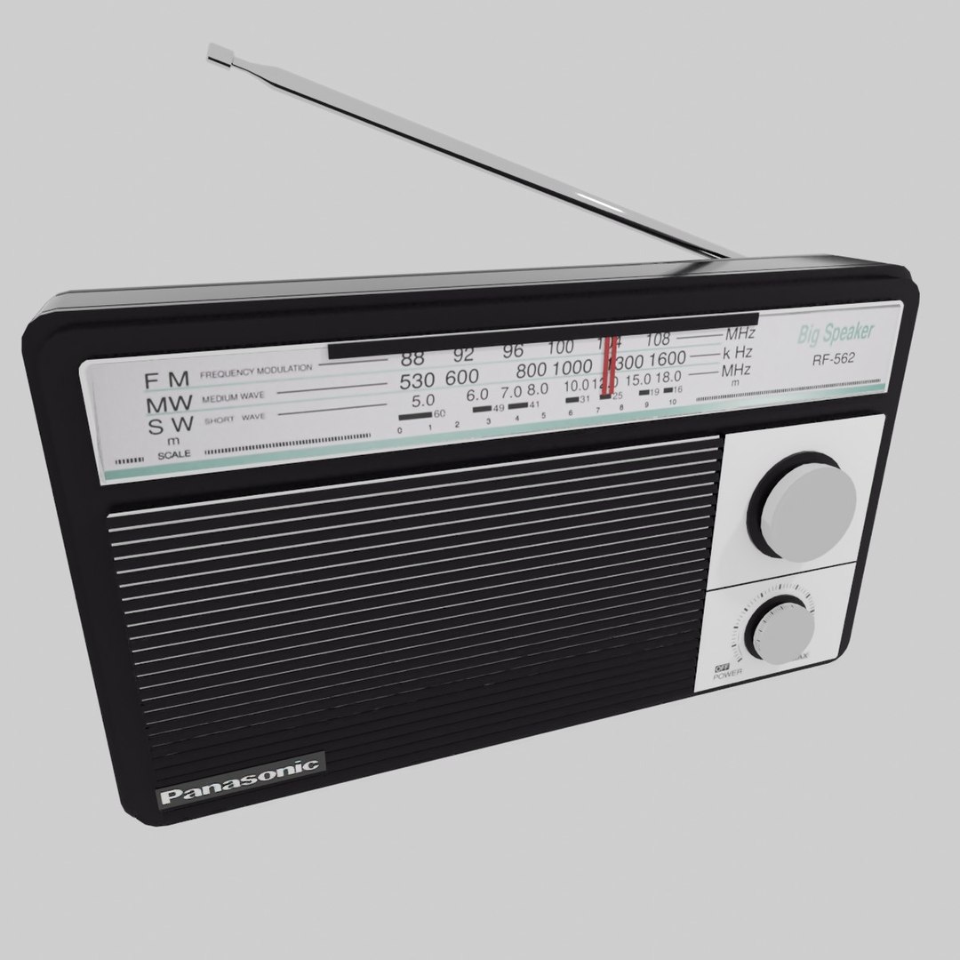 Free Radio Panasonic Model - TurboSquid 1998271