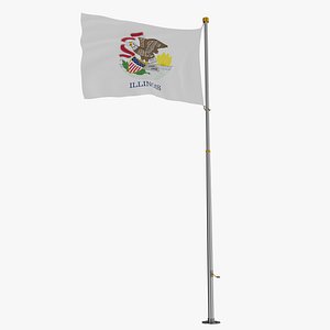 Pole Flag Illinois