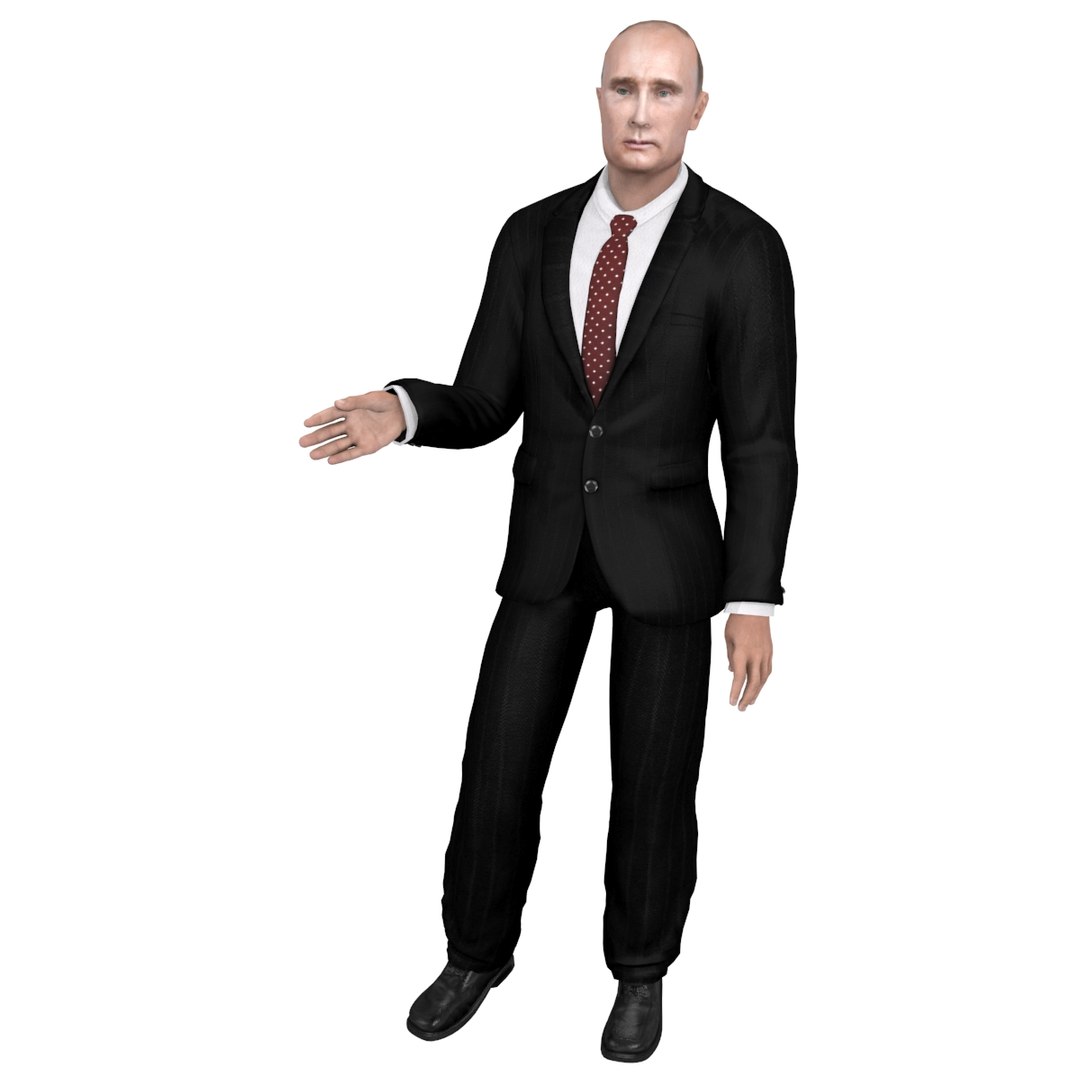 3d Rigged Vladimir Putin Model