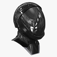 Sci Fi Astronaut Helmet Matte Black