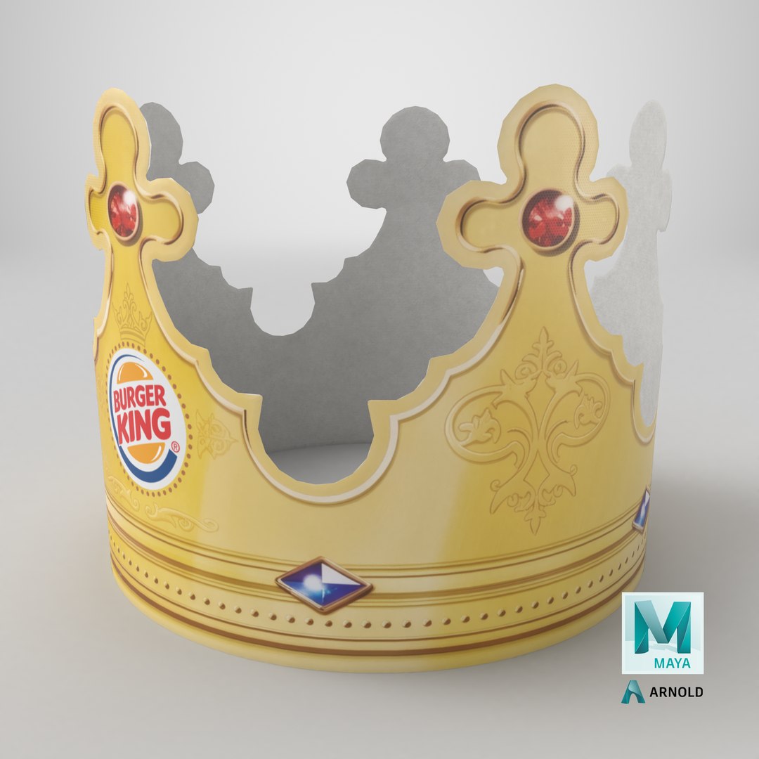 3D model Burger king Royal Crown https://p.turbosquid.com/ts-thumb/nB/Dfm4Ty/Iw/stemcell_maya_arnold_render/png/1792603098/1920x1080/fit_q87/fcf016a14028d0faf4ba1a321aa3f5e337c50287/stemcell_maya_arnold_render.jpg