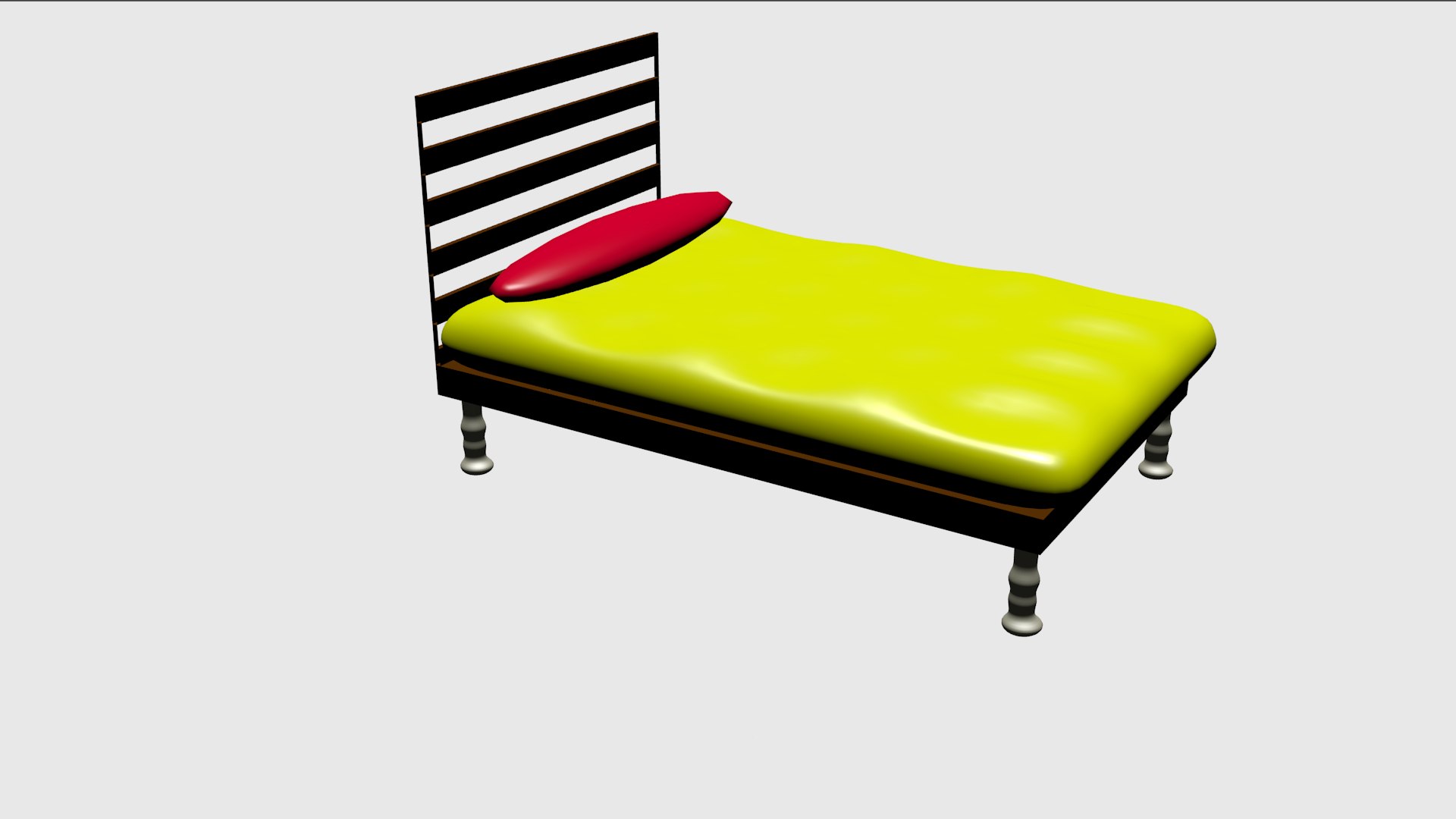 cartoon bed model https://pturbosquid