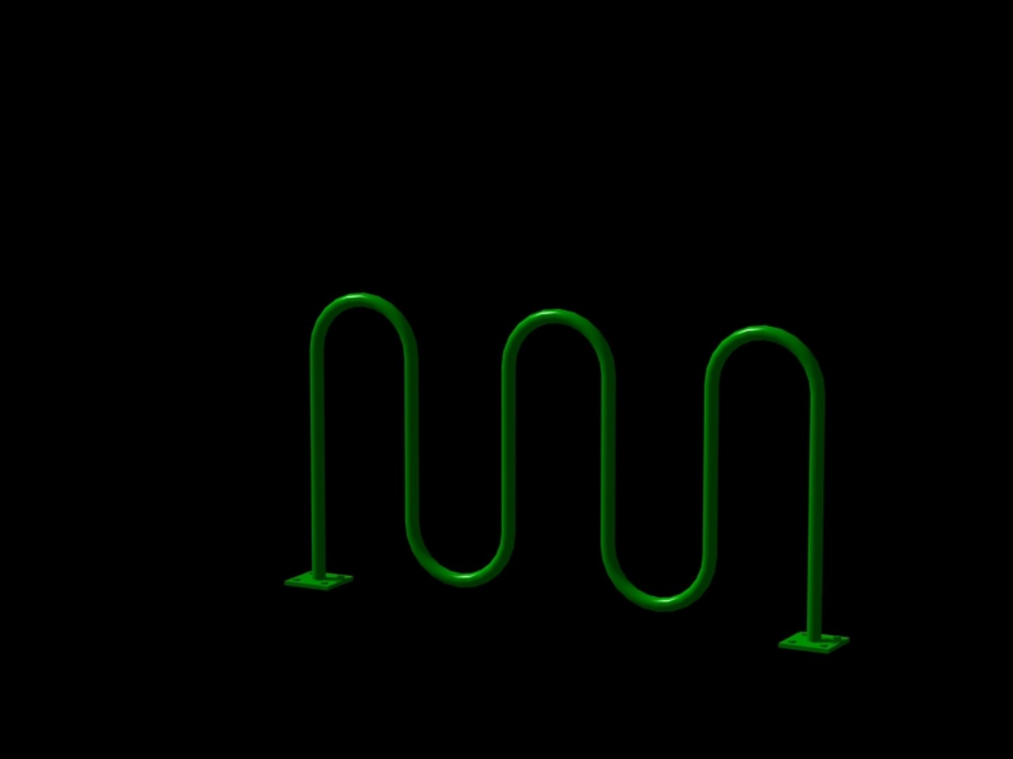 bicycle rack 3d model
