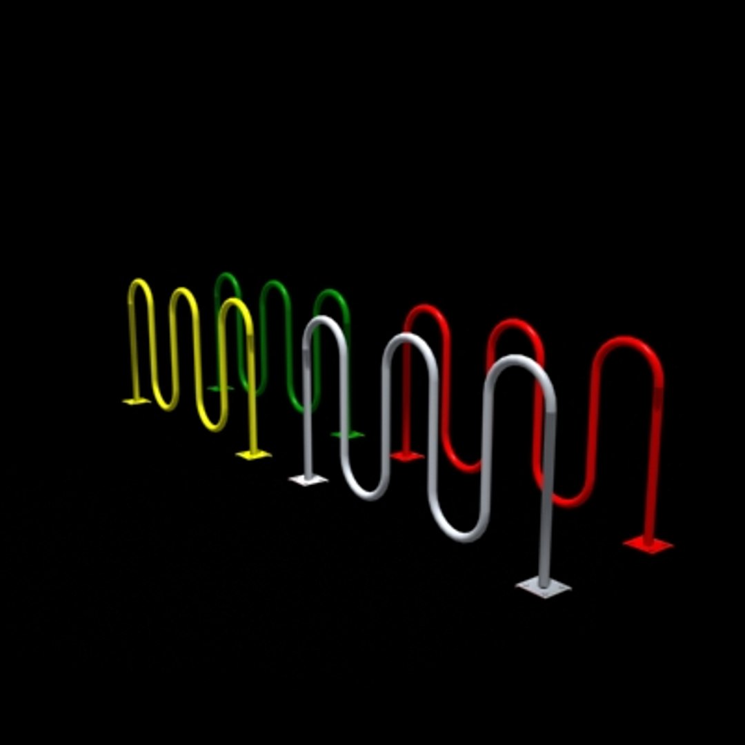 bicycle rack 3d model