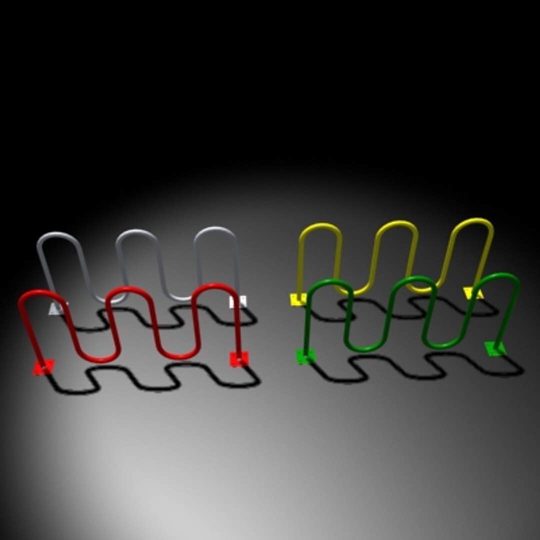 bicycle rack 3d model
