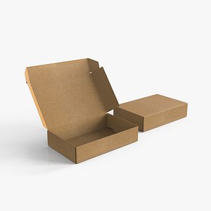 3D model Cardboard Box FEFCO0427 Rigged