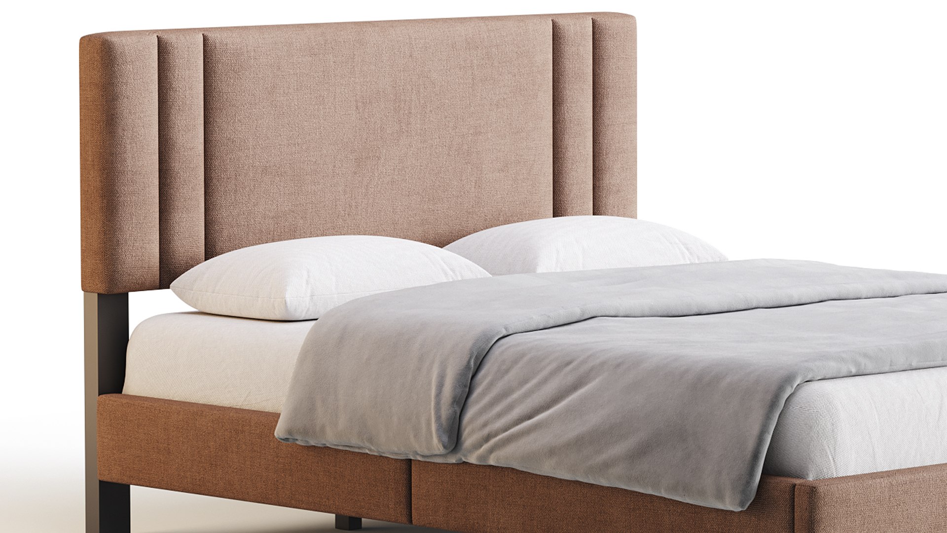 3D Queen Bed TurboSquid 2281898