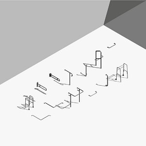 Handrails - Revit family model