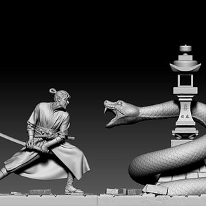 3d print Samurai 3D model