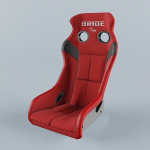 3D model BRIDE XERO VS Red Seat