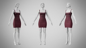 Dress 52 Cedar 3D model